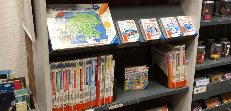 tiptoi Bücher und Spiele, Tonies in der Kinderbücherei
