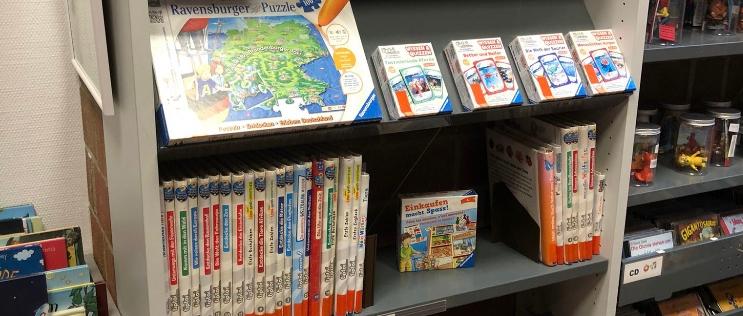 tiptoi Bücher und Spiele, Tonies in der Kinderbücherei